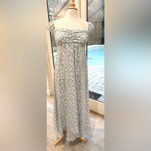EUC Blue Floral Maxi Dress perfect for Baby Shower